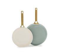 GreenPan Reserve 2.0 2 poêles 24/28 cm, céramique antiadhésive, Vert | Antiadhésif, aluminium anodisé dur, induction, nettoyage facile, lave-vaisselle