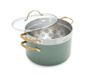 GreenPan Reserve 2.0 Batterie de cuisine 3 pièces, céramique, Vert | Antiadhésif, aluminium anodisé dur, induction, nettoyage facile