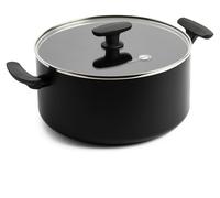 GreenPan SmartShape, casserole en céramique saine, 24 cm / 5,1 litres, avec couvercle en verre