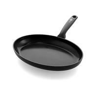 GreenPan Torino Poêle à Poisson de 32 cm Antiadhésive en Céramique Sain, Sans PFAS, Induction, Résistante au Lave-vaisselle, Va au four jusqu'à 160°C, Noir