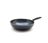 GreenPan Torino Poêle Wok de 28 cm/3,6 Litre Antiadhésive en Céramique Sain, Sans PFAS, Induction, Résistante au Lave-vaisselle, Va au four jusqu'à 160°C, Noir