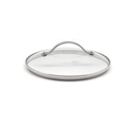 GreenPan Universal-Glasdeckel 16 cm mit Edelstahlgriff, Glas, Edelstahl, weiß