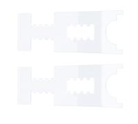 Greensen 2 Pièces Écarteur de Canapé Mur - Support Acrylique Transparent Ajustable pour Canapé, Protecteur de Meubles Anti-Dérapage et Sécurité Incendie, Installation sans Outils (6 Emplacements)