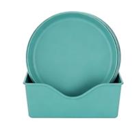 Greensen Assiettes à Dessert Ensemble de Plats de Service en PP Réutilisables 8 Pièces Assiettes Rondes de 15 Cm Empilables Résistantes à la Chaleur et aux Chocs pour les Collations, les Desserts,