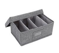 Greensen Organisateur de Fiches, Boîte de Rangement avec 4 Séparateurs pour 1000 Fiches 3x5, pour Cartes de Visite, Flashcards, Notes et Reçus