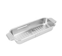 Greensen Passoire sur l'évier, Passoire en Acier Inoxydable 304, Panier de Vidange Extensible pour le Lavage des Légumes et des Fruits, Séchage de la Vaisselle, Utilisation dans l'évier de Cuisine