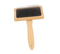 Greensen Peigne à Lisser en macramé, Brosse de Nettoyage en Bambou avec Coussin d'air, Poignée Polie et Trou de Suspension, pour Corde de Coton, Franges, Pompons, Tapisserie Murale (Grande)