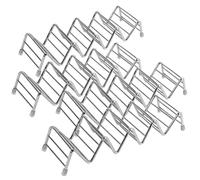 Greensen Porte-Tacos, Lot de 4 Supports en Acier Inoxydable, Forme Ondulée pour Maintenir les Tacos Proprement avec Tapis de Protection, pour à Coque Dure, à Coque Molle,