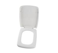 Greensen Siège de Toilette carré, Couvercle Facile à Nettoyer en Matériau | Longueur Réglable de 17,3 à 18,5 Pouces, Convient aux Bols Standard, Fermeture Durable et Silencieuse, Dégagement Rapide