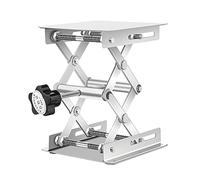 Greensen Table Élévatrice de Laboratoire Table de Levage Plate-Forme de Laboratoire en Acier Inoxydable Support de Levage pour Laboratoire 100 x 100mm, Hauteur de Levage Extensible de 45 à 158mm