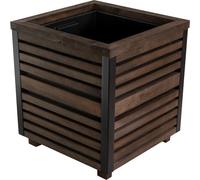 Greenspot Excellent Boîte à fleurs en bois 40x40cm Bois de rose brun foncé