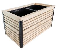 Greenspot Excellent Boîte à fleurs en bois 80x40cm Clair