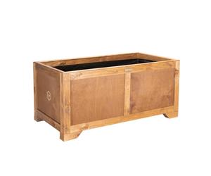 Greenspot Vintage Flower Box Wood 80x42x45cm 120l Rosewood Brown