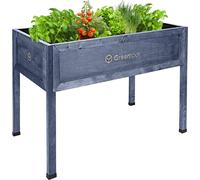 Greenspot Vintage Lit de jardin surélevé pour balcon et patio 110x55x80cm Blanc