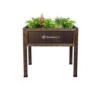 Greenspot Vintage Lit de jardin surélevé pour balcon et terrasse 80x45x80cm Rosewood brown dark