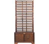 Greenspot Vintage Planter avec écran 80x42x180cm Rosewood brown dark