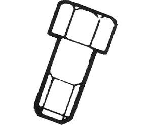 Greenstar 4126 Adaptateur pour tête fil Nylon à bouton Métal Tecomec M10 x 1,50 gauche femelle