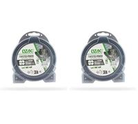 Greenstar Bobine de fil nylon hélicoïdal OZAKI 507508, Ø2 mm, Longueur 15 m, Twisted Power Silent Line (Lot de 2)