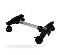 GREENSTAR - Chariot à Roulettes pour Poêle à Pétrole - Réglable de 45 à 60 cm - 4 Roues Pivotantes + Freins de Roues - Charge Max : 25 kg - Facilite le Déplacement du Poêle, Noir
