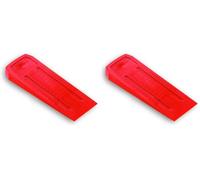 GREENSTAR - Coin Abattage en Nylon TECOMEC - Type A - 180 mm x 64,5 mm - 24 mm - Accessoire de Bûcheronnage (Lot de 2)