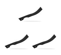 Greenstar - Couteau de Fraise 220mm Gauche pour Motobineuse Courmont, Husqvarna, Iseki, Kuhn, Pubert, Solo, Tromeca, Honda, Kubota, Mitsubishi (Lot de 3)