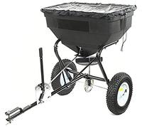 GREENSTAR - Epandeur Rotatif à Tracter - Capacité Max : 56 kg - Débit Réglable - Largeur Epandage : 2,5 à 3,5 m - Pneus 12,5" avec Chambre à Air