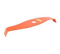 GREENSTAR - Lame 2 Dents Pour Débroussailleuse - Spéciale Ronces - Profil Courbe Réduisant le Bruit - Lame Orange Haute Visibilité - Largeur de Coupe : 315 mm - Epaisseur 3 mm - Alésage : 25,4 mm