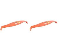 GREENSTAR - Lame 2 Dents Pour Débroussailleuse - Spéciale Ronces - Profil Courbe Réduisant le Bruit - Lame Orange Haute Visibilité - Largeur de Coupe : 315 mm - Epaisseur 3 mm - Alésage : 25,4 mm