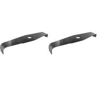 Greenstar Lame 2 Dents Spéciale Ronces Adaptable pour Débroussailleuse - Acier Rapide - Coupe de 300mm, Alésage: 20,0mm, Épaisseur: 3mm - Compatible avec le Bois - Lame de Scie (Lot de 2)
