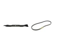 GREENSTAR - Lame Mulching pour Tondeuse Honda, Castelgarden, Stiga - Longueur : 504 mm - Remplace Origine 81004381/1, 181004381/1, 1111-9122-01, 1111-9726-01, 1136-1029-01 & COURROIE LISSE Z29