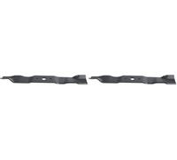 GREENSTAR - Lame Tondeuse Mulching - Adaptable Tondeuse CASTELGARDEN/HONDA Modèles 41PDE/41SPE - L.410 mm - Alésage 18,5 mm - Entraxe 65 mm (Lot de 2)