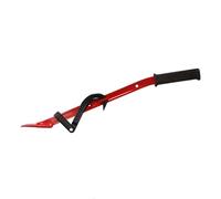 STUBAI levier d'abattage avec crochet réversible longueur 80 cm, forgé en acier spécial, poignée ergonomique en liège, outil forestier pour tourner & abattre les arbres, FPA, rouge, ménage le dos, lon