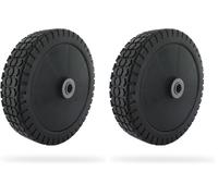 GREENSTAR - Roue complète + cache-moyeu pour tondeuse Honda - Roue de traction sur roulement à billes pour roue d'origine Honda - Diamètre 180 mm/trou 12,75 mm (Lot de 2)
