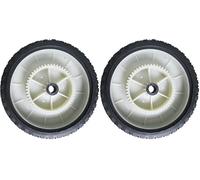 GREENSTAR - Roue Complète - Pour Balai Ramasseur Turfmaster XBISW380LT - Diamètre : 260 mm - 51 Dents - Alésage 19 mm (Lot de 2)