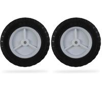 Greenstar Roue en Plastique à moyeu déporté universelle ø 203 mm Longueur 38 mm F1911 (Lot de 2) - Diamant Moyen - Blanc - Compatible avec les meuleuses d'angle et les meuleuses à banc