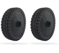 Greenstar Roue en plastique sur bague 27213, Universelle, Ø180 mm, Enjoliveur, 4 jeux de bagues de réduction de 8, 10, 12 et 12,7 mm (Lot de 2)