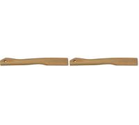 Greenstar SKANA - Manche Bois pour Hachette Canadienne - Manche en Frêne Verni - 47 x 17,5 mm - Longueur 40 cm - Brochable - Prêt-À-L'Emploi (Lot de 2)