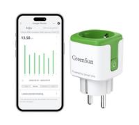GreenSun Prise Connectée WiFi 16A, Compatible Alexa, Suivi Conso, 3680W