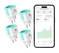 GreenSun Prise Connectée WiFi 16A, Suivi Énergie Solaire, Compatible Alexa