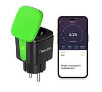 GreenSun Prise Wi-Fi d'extérieur - Commande à distance par application Smart Life, Prise extérieure avec minuterie pour extérieur avec mesure de courant Compatible avec Alexa, Google Home, Prise