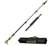 Greenworks 24V Tronçonneuse Télescopique Sans Fil, Vitesse de Coupe 20m/s, Élagueuse à Batterie Sans Balais avec Lame 20cm et Système Auto-Huile pour Élagage, Corps Seul