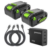 Greenworks POWERALL 24V Kit de Démarrage 2x Batteries USB-C 4Ah + Chargeur 140W