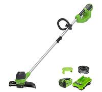 Greenworks 40V 30cm Tondeuse sans fil, accessoire de bobine avec couvercle avec batterie/chargeur 2Ah
