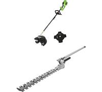 Greenworks 40V Débroussailleuse à Batterie avec Moteur Sans Balai, Harnais, Hauteur Réglable, Largeur de Coupe 40 cm, Fil en Nylon 2 mm ou Lame 25 cm SANS Batterie 40V ni Chargeur, Garantie 3 Ans GD40