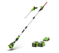 Greenworks 40V Élagueuse & Taille-haie sur perche Gen. II - 2x Batteries 2Ah