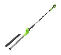 Greenworks 40V Taille-Haie sur Perche, Lames Double Action 51 cm, Coupe jusqu'à 28 mm Épaisseur Branche, Tête Pivotante 112.5°, 3200 TR/Min sans Batterie ni Chargeur, Garantie de 3 Ans PH40B01-01
