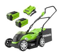 Greenworks Tondeuse à gazon sans fil G40LM35 40V 35 cm 40L 2x2Ah + chargeur – 400 m²