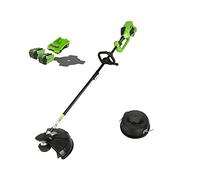 Greenworks 40V Tondeuse à montage sur le dessus sans balais , tête de coupe avec batterie/chargeur 2x2Ah