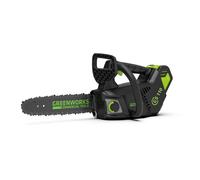 Greenworks GD40TCS Tronçonneuse à Batterie Top Poignée Moteur Sans Balais, Longueur Guide-Chaîne 10 Pouces (25 cm), Vitesse de Chaîne 12m/s, 2,4kg, Anti-rebond, SANS Batterie 40V Ni Chargeur