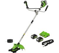 Greenworks POWERALL 48V (24V x 2) Débroussailleuse à guidon double 38cm - 2x Batteries 4Ah